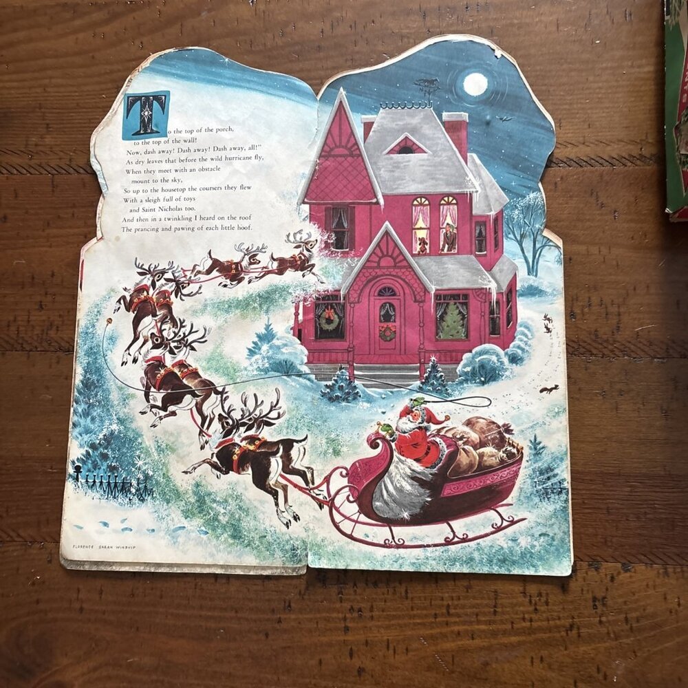 night before christmas whitman 1958 Paperback Florence Winship - Picture 10 of 10